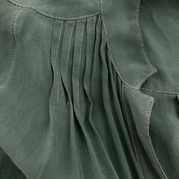Anthropologie Juni silk blouse xs petite - Picture 6 of 9